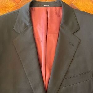 Ermenegildo Zegna for Neiman Marcus black wool sports jacket made in Italy sz 54